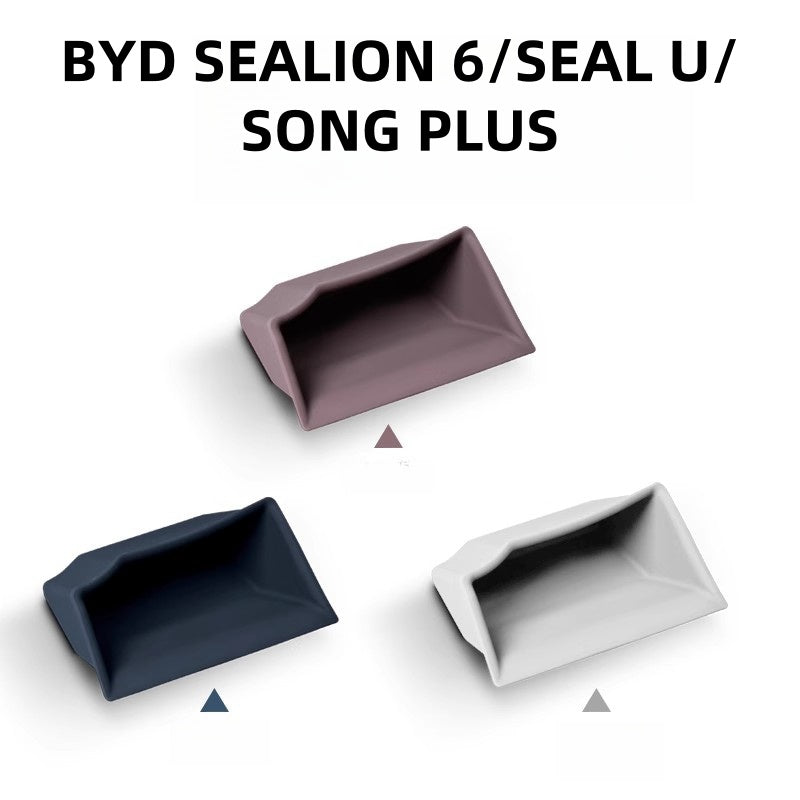 For BYD SEALION 6/SEAL U/SONG PLUS Car Under The Steering Wheel Storage Box Silicone Pad