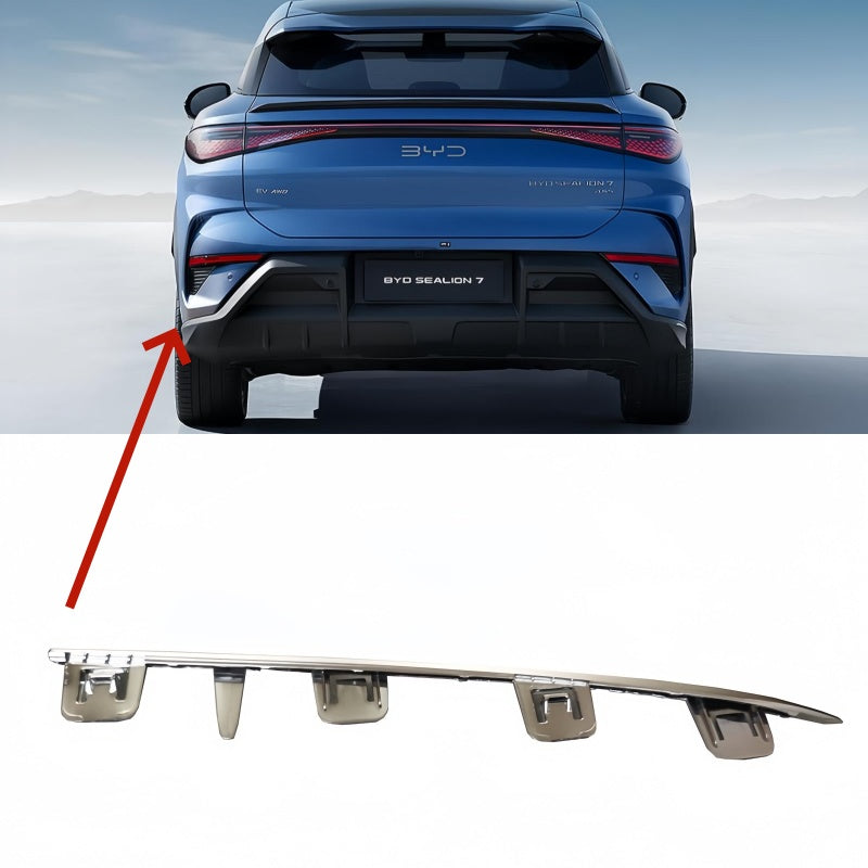 OEM BYD Sealion 7 Rear Bumper Trim Chrome Strip