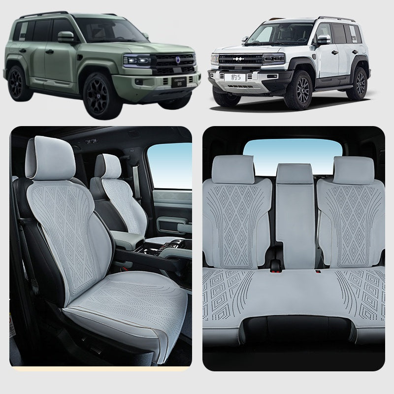 Half Coverage Suede Seat Covers for BYD Leopard 5 & Denza B5