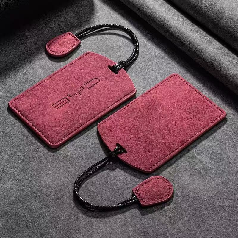 Suede NFC Card Key Cover Case for BYD EV Card Key