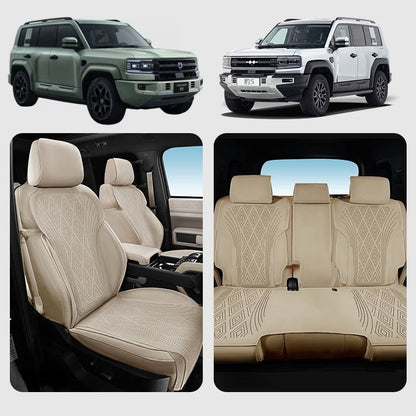 Half Coverage Suede Seat Covers for BYD Leopard 5 & Denza B5