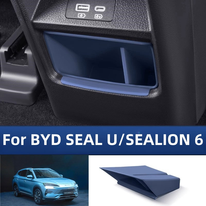 For BYD SEAL U/SEALION 6 Car Armrest Rear Storage Box