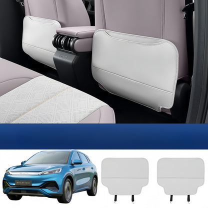 Half-Wrapped Leather Seat Back Kick Mat for BYD Atto 3 2023-2026
