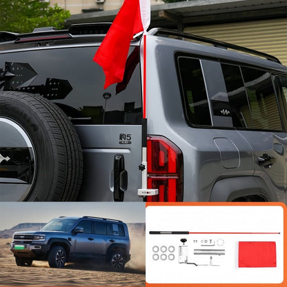 Antenna & Flag Pole Mount Bracket for BYD Leopard 5 & Denza B5 - Nice BYD