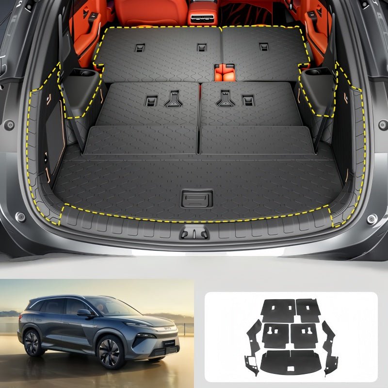 Anti - Slip Full Surround Trunk Floor Mats BYD Sealion 8 / Atto 8 - Nice BYD