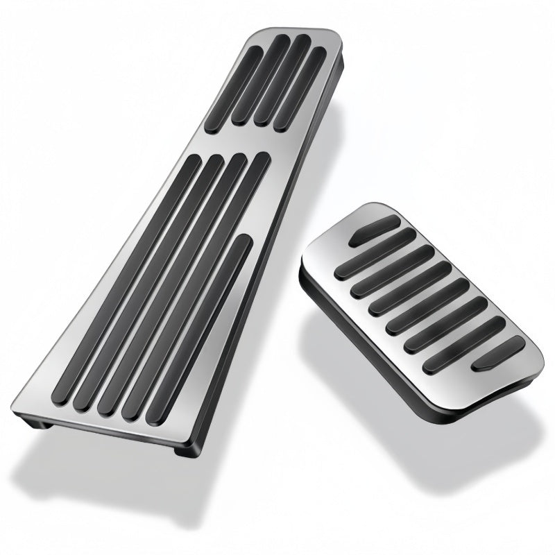 labeled car pedals Brushed Aluminum Pedal for BYD M9 & Denza D9