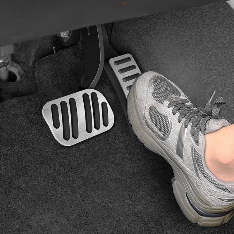 Brushed Aluminum Performance Pedal Covers for BYD Sealion 5 DM - i - Nice BYD