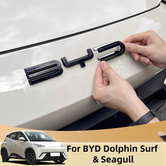 "BYD" Emblem Sticker for Dolphin Surf/Seagull Bumpers - Nice BYD