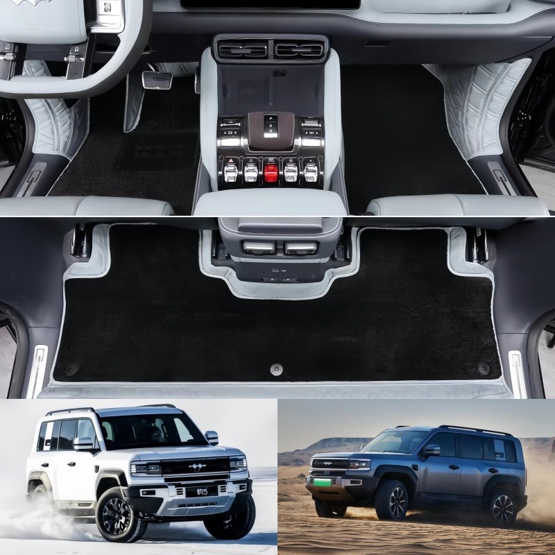 BYD Leopard 5 All - Around Nappa Leather & Cashmere - Like Floor Mats - Nice BYD