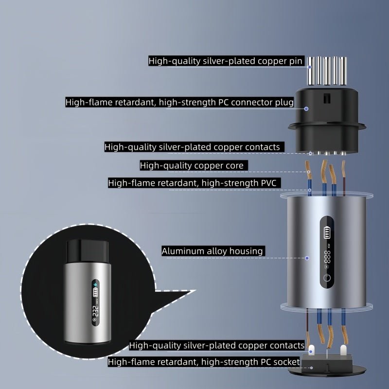BYD V2L Discharge Adapter Type 2 | 3.3kW Portable Power Outlet
