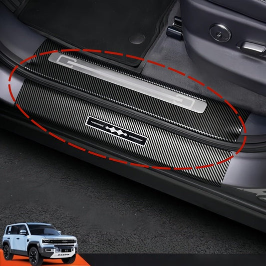 Carbon Fiber Door Sill Guards for BYD Leopard 5 & Denza B5 - Nice BYD