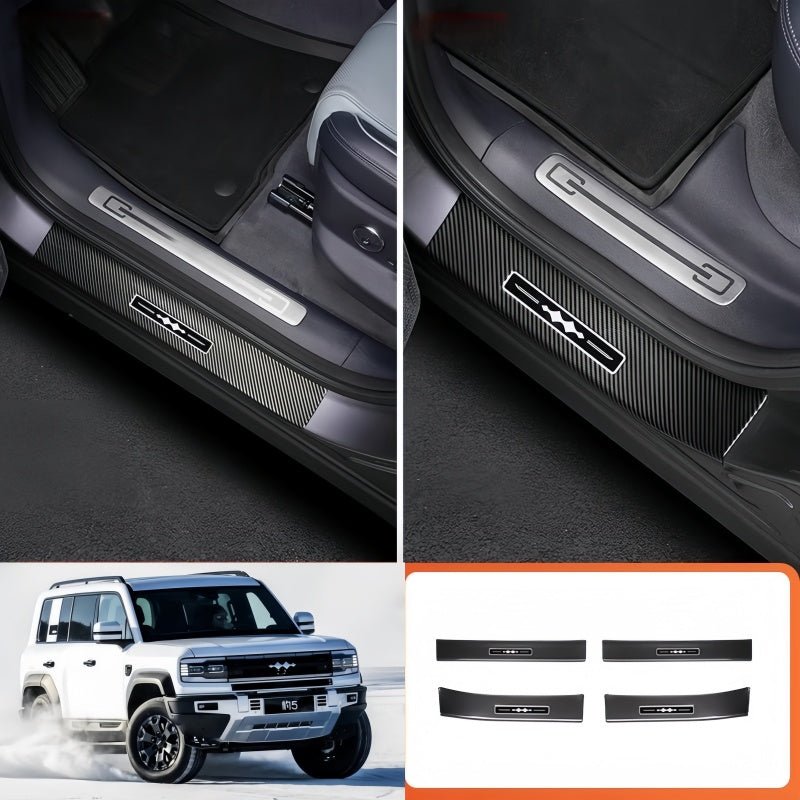 Carbon Fiber Door Sill Guards for BYD Leopard 5 & Denza B5 - Nice BYD