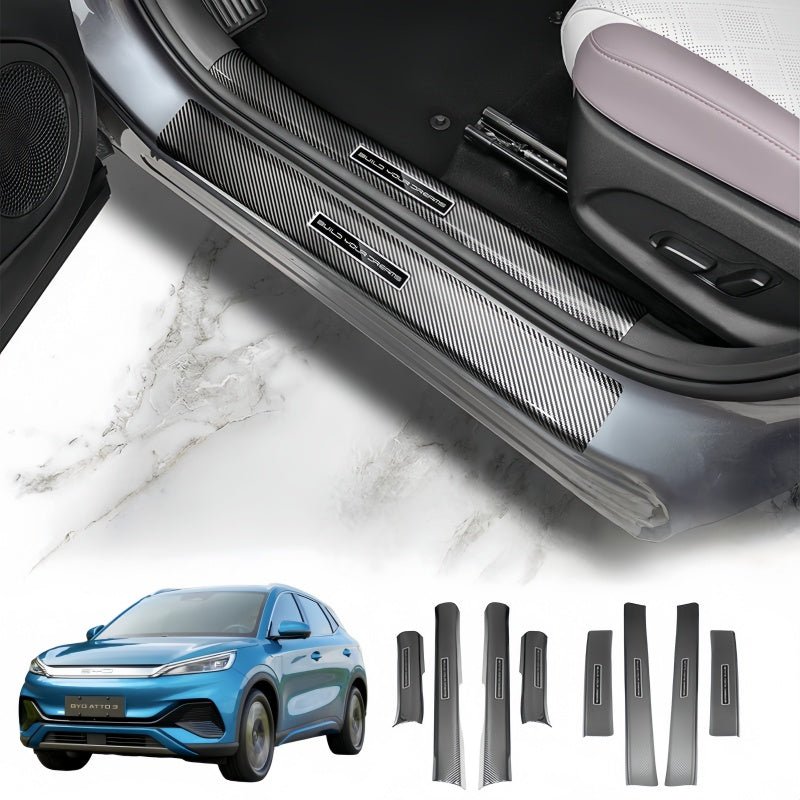 Carbon Fiber Door Sill Protection Bars for BYD ATTO 3 (2023-2026) - Nice BYD