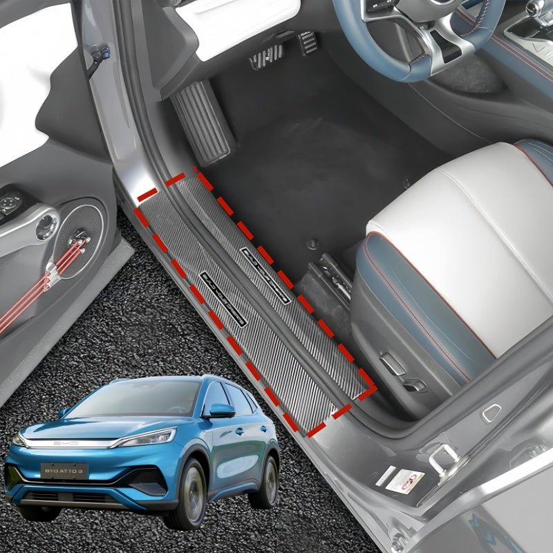 Carbon Fiber Door Sill Protection Bars for BYD ATTO 3 (2023-2026) - Nice BYD