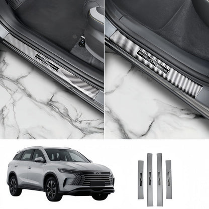Carbon Fiber Door Sill Protector Trim for BYD Sealion 5 DM - i - Nice BYD
