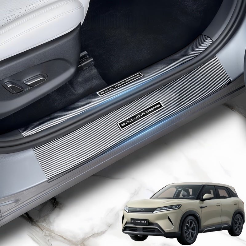 Carbon Fiber Door Sill Protectors for BYD ATTO 2 - Nice BYD