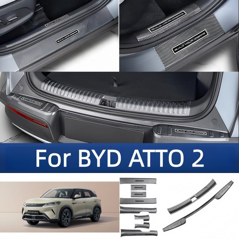 Carbon Fiber Door Sill Protectors for BYD ATTO 2 - Nice BYD
