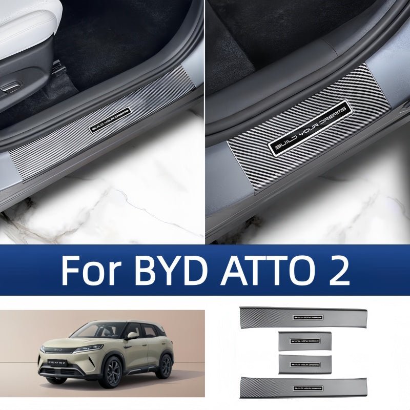 Carbon Fiber Door Sill Protectors for BYD ATTO 2 - Nice BYD