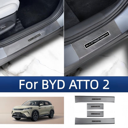 Carbon Fiber Door Sill Protectors for BYD ATTO 2 - Nice BYD