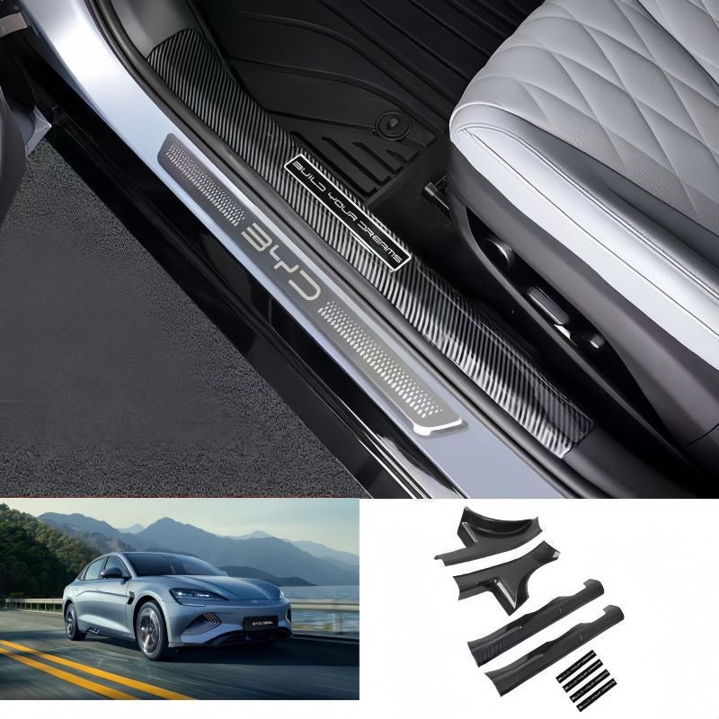 Carbon Fiber Door Sill Protectors for BYD Seal - Nice BYD