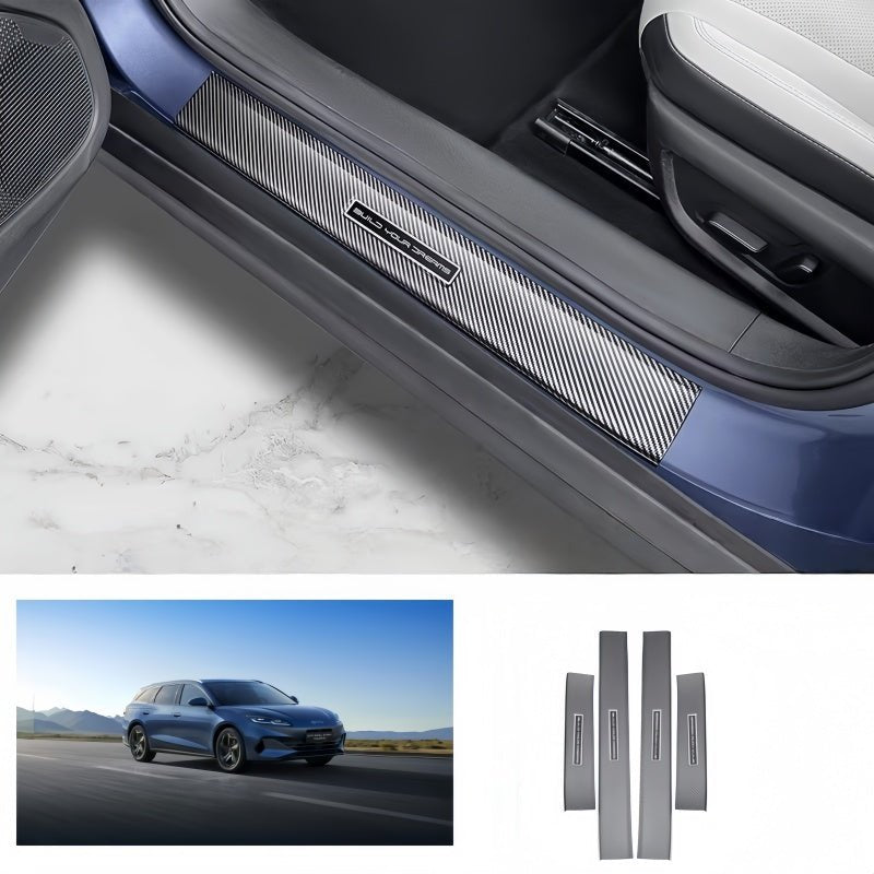 Carbon Fiber Door Sill Protectors for BYD Seal 6 DM - i/Touring - Nice BYD