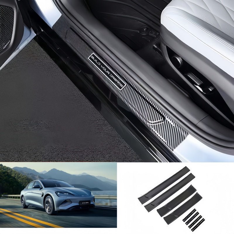 Carbon Fiber Door Sill Protectors for BYD Seal - Nice BYD