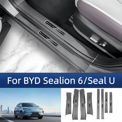 Carbon Fiber Door Sill Protectors for BYD Sealion 6/Seal U - Nice BYD