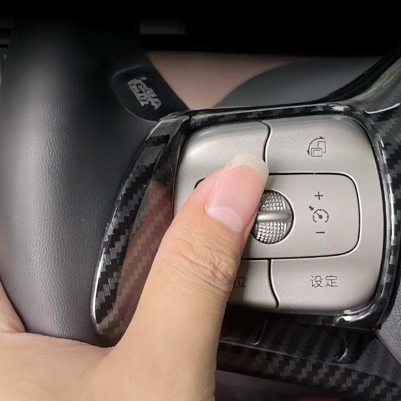 Carbon Fiber Texture Steering Wheel Cover for BYD ATTO 1 - Nice BYD