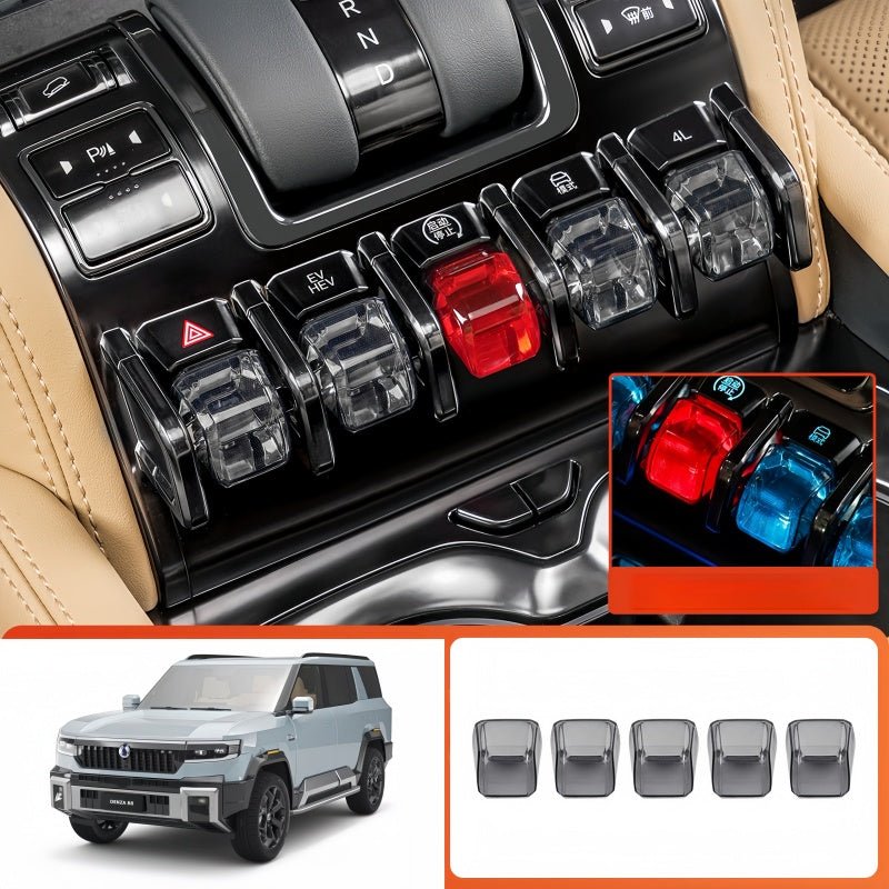 Console Button TPU Protective Sleeve for BYD Leopard 8 & Denza B8 - Nice BYD