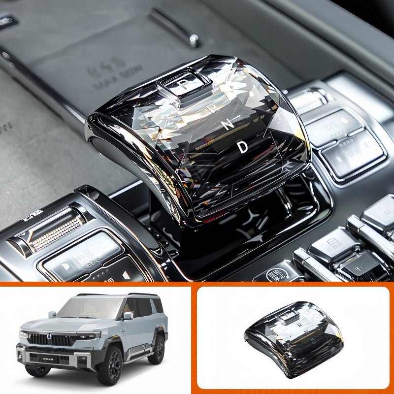 Crystal Gear Shift Knob Cover for BYD Leopard 5/8 & Denza B5/B8 - Nice BYD