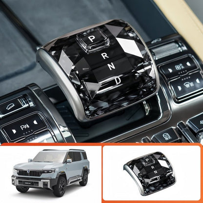 Crystal Gear Shift Knob Cover for BYD Leopard 5/8 & Denza B5/B8 - Nice BYD