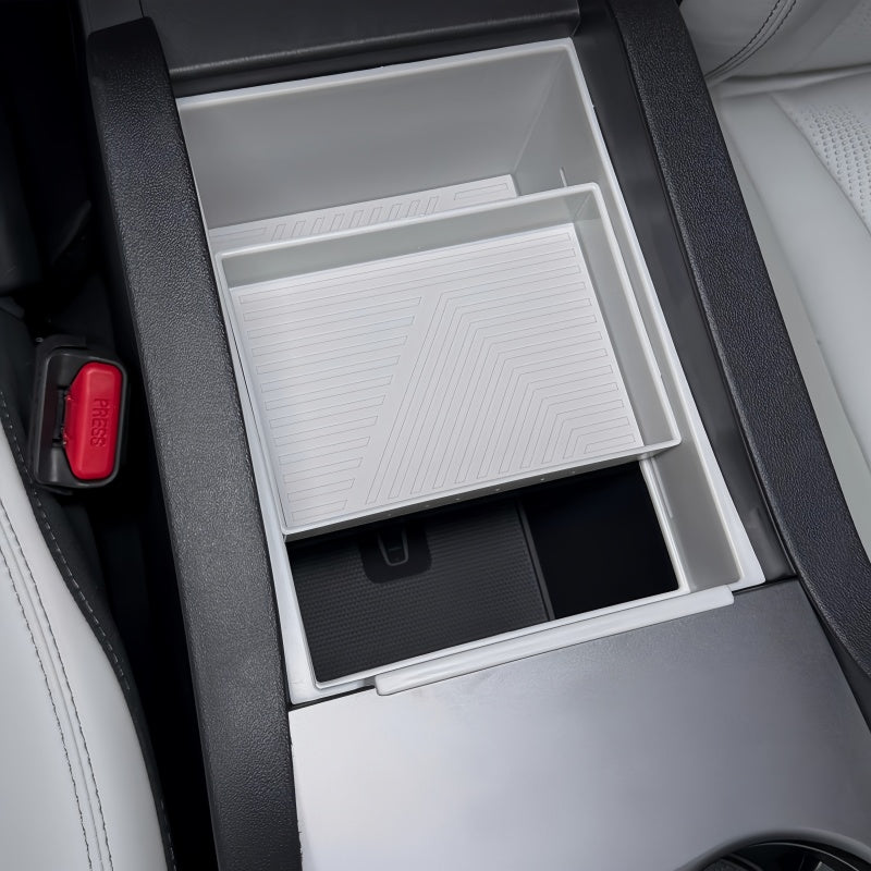 Double - Layer Sliding Armrest Storage Organizer for BYD Seal 6 DM - i - Nice BYD