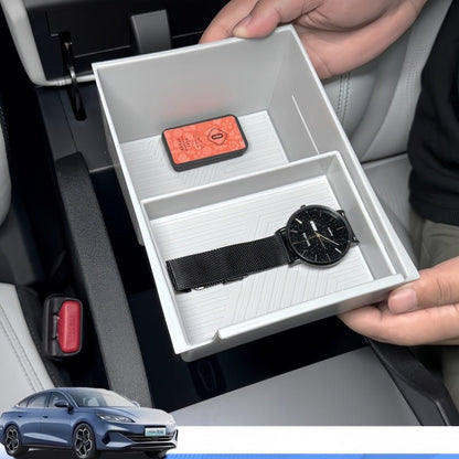 Double - Layer Sliding Armrest Storage Organizer for BYD Seal 6 DM - i - Nice BYD