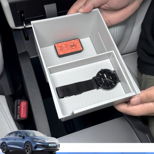 Double - Layer Sliding Armrest Storage Organizer for BYD Seal 6 DM - i - Nice BYD