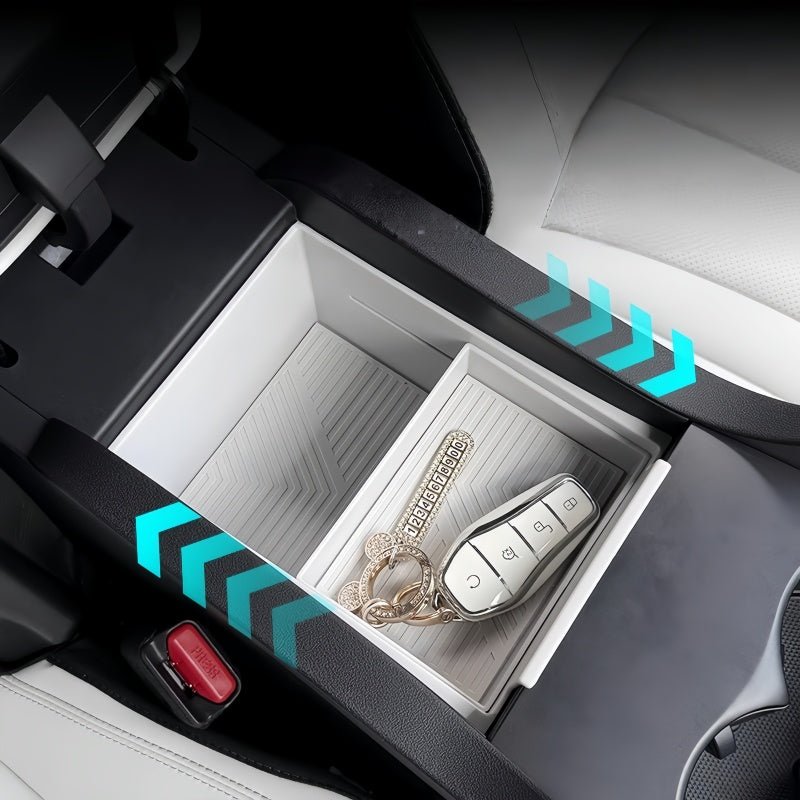 Double - Layer Sliding Armrest Storage Organizer for BYD Seal 6 DM - i - Nice BYD