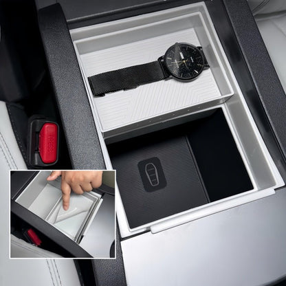 Double - Layer Sliding Armrest Storage Organizer for BYD Seal 6 DM - i - Nice BYD