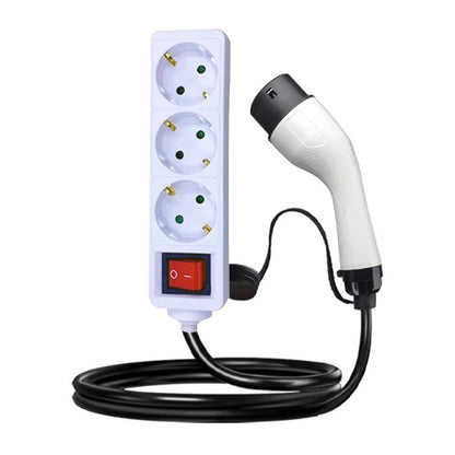 Electric Car Side Discharge Plug Only Suitable for BYD Car EV Type2 13A Charger Cable with EU Socket Outdoor Power Station 3 Ports (Need car supports V2L) - Nice BYD