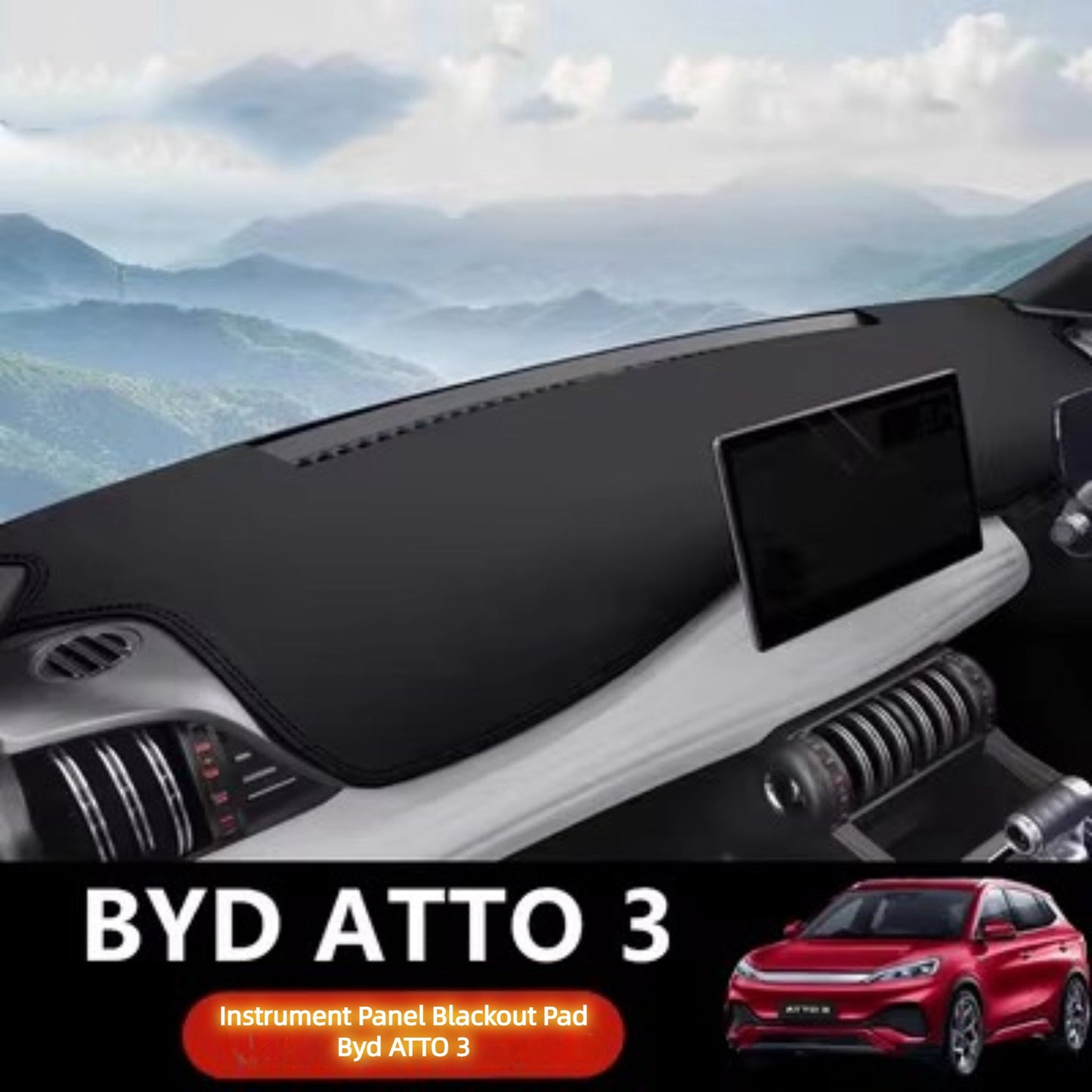 For BYD ATTO 3 Dashboard Cover Mat Sunshade Mat Artificial Leather Carpet Panel Mat Accessories - Nice BYD