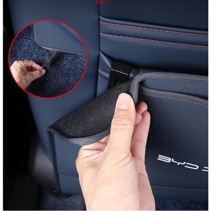 For BYD Atto 3 PU Leather Anti Kick Mat Pad Mats Seat Back Protector - Nice BYD