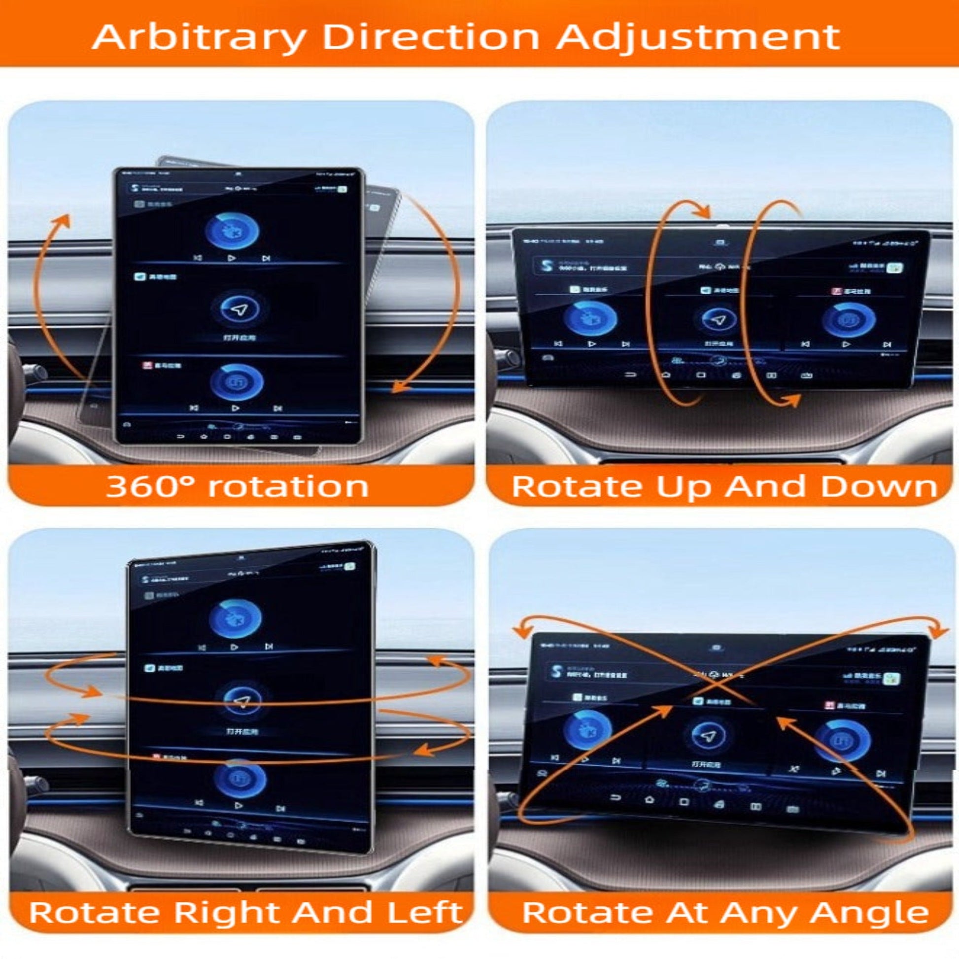 For BYD ATTO 3/ SEAL/ DOLPHIN /SEAL U/SEALION 6/SEALIONG 7 Central Control Screen Display Rotating Support - Nice BYD