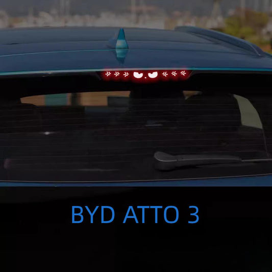 For BYD ATTO 3/DOLPHIN/ SEAL/SEAL U/SONG PLUS Rear Brake Light Warning Sticker - Nice BYD