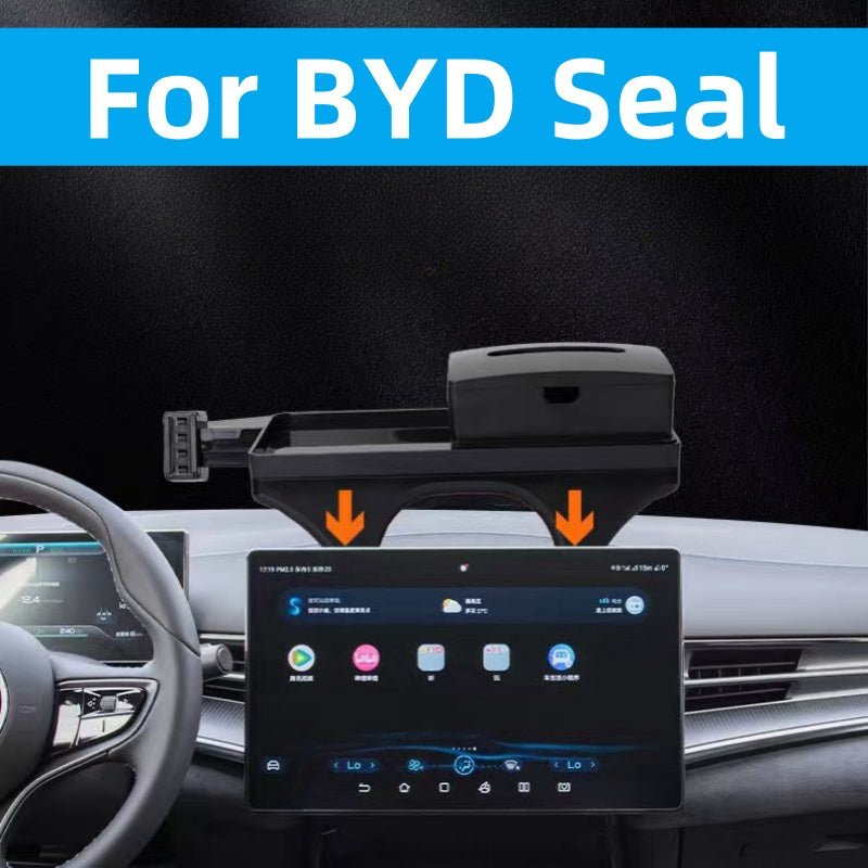 For BYD Seal Screen Rear Tissue Box Mobile Phone Holder