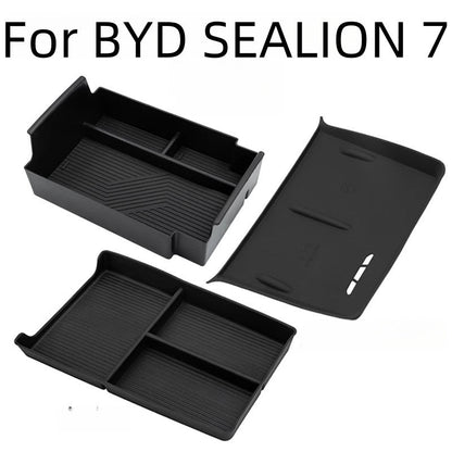 For BYD SEALION 7 Car Central Armrest Storage Box - Nice BYD