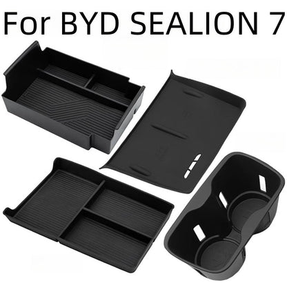 For BYD SEALION 7 Car Central Armrest Storage Box - Nice BYD