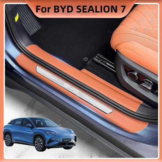 For BYD SEALION 7 Car Threshold Leather Protection Strip - Nice BYD