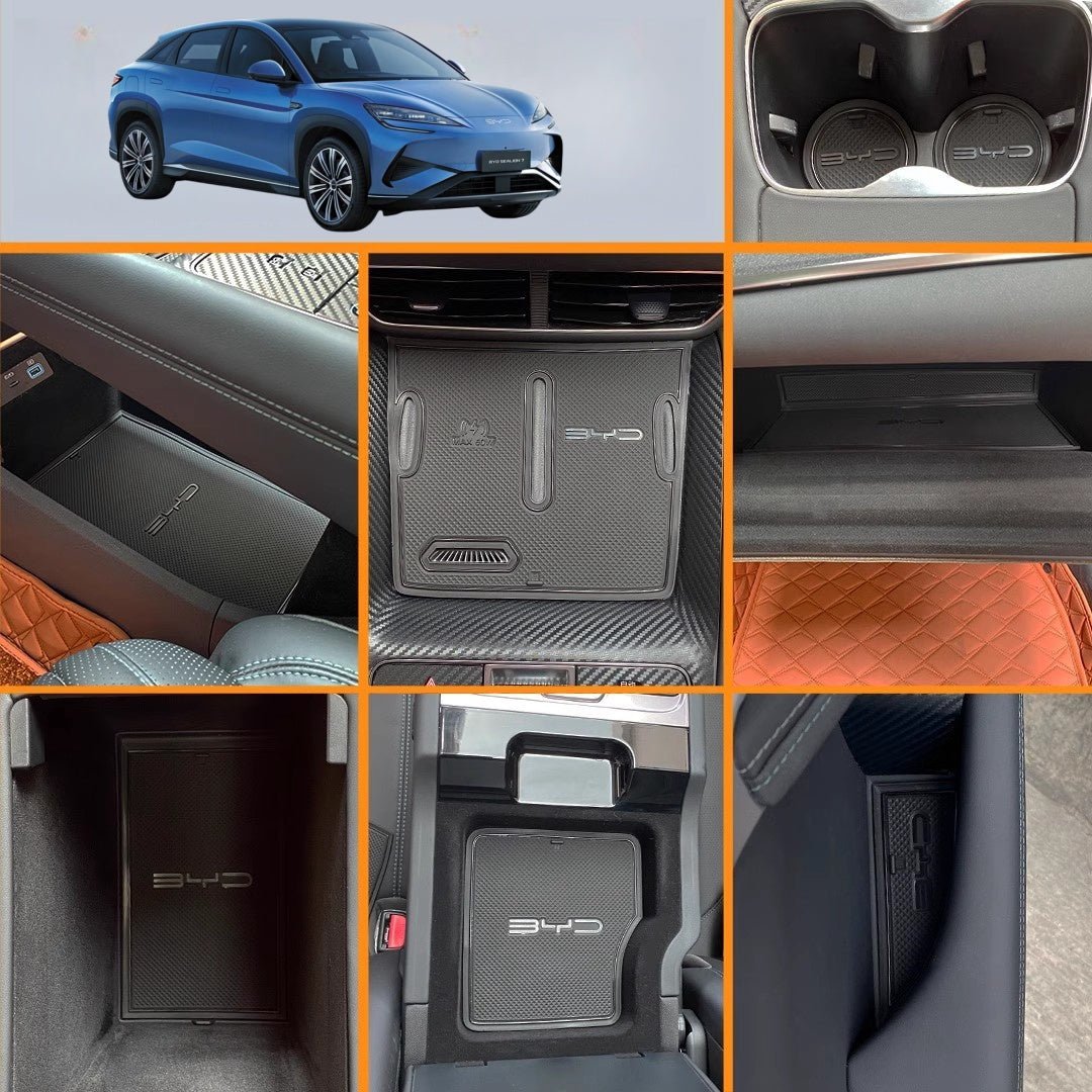 For BYD SEALION 7 Door/Armrest/Storage Box Water Cup Tank Leather Pad - Nice BYD