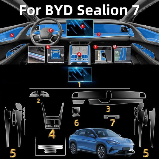 For BYD Sealion 7 Interior TPU Protective Film - Nice BYD