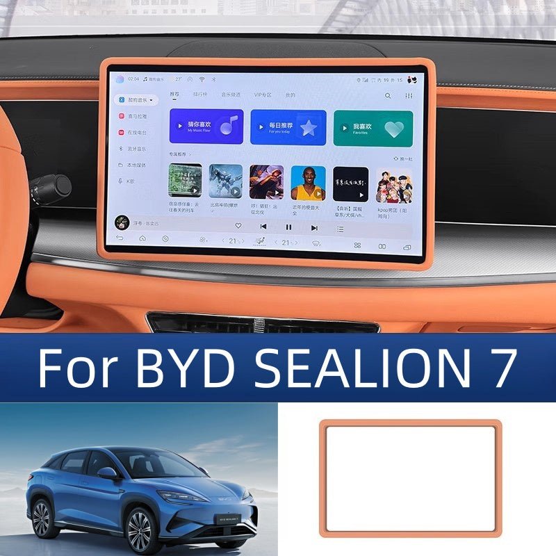 For BYD SEALION 7 Silicone Navigation Screen Frame Protector - Nice BYD