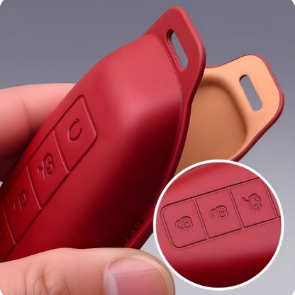 Full Wrap Leather Key Fob Case for Denza B5/B8 - Nice BYD