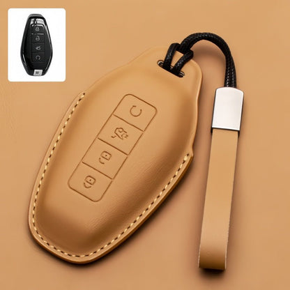 Full Wrap Leather Key Fob Case for Denza B5/B8 - Nice BYD